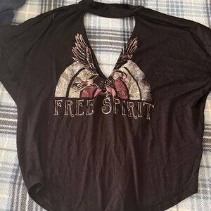 Express free spirit cut out top